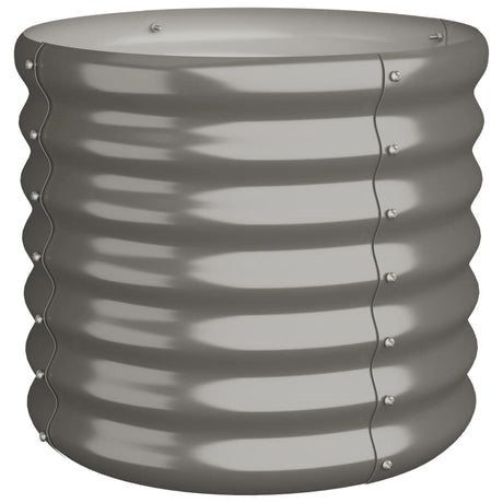 Vidaxl plantenbak 40x40x36 cm gegalvaniseerd staal grijs