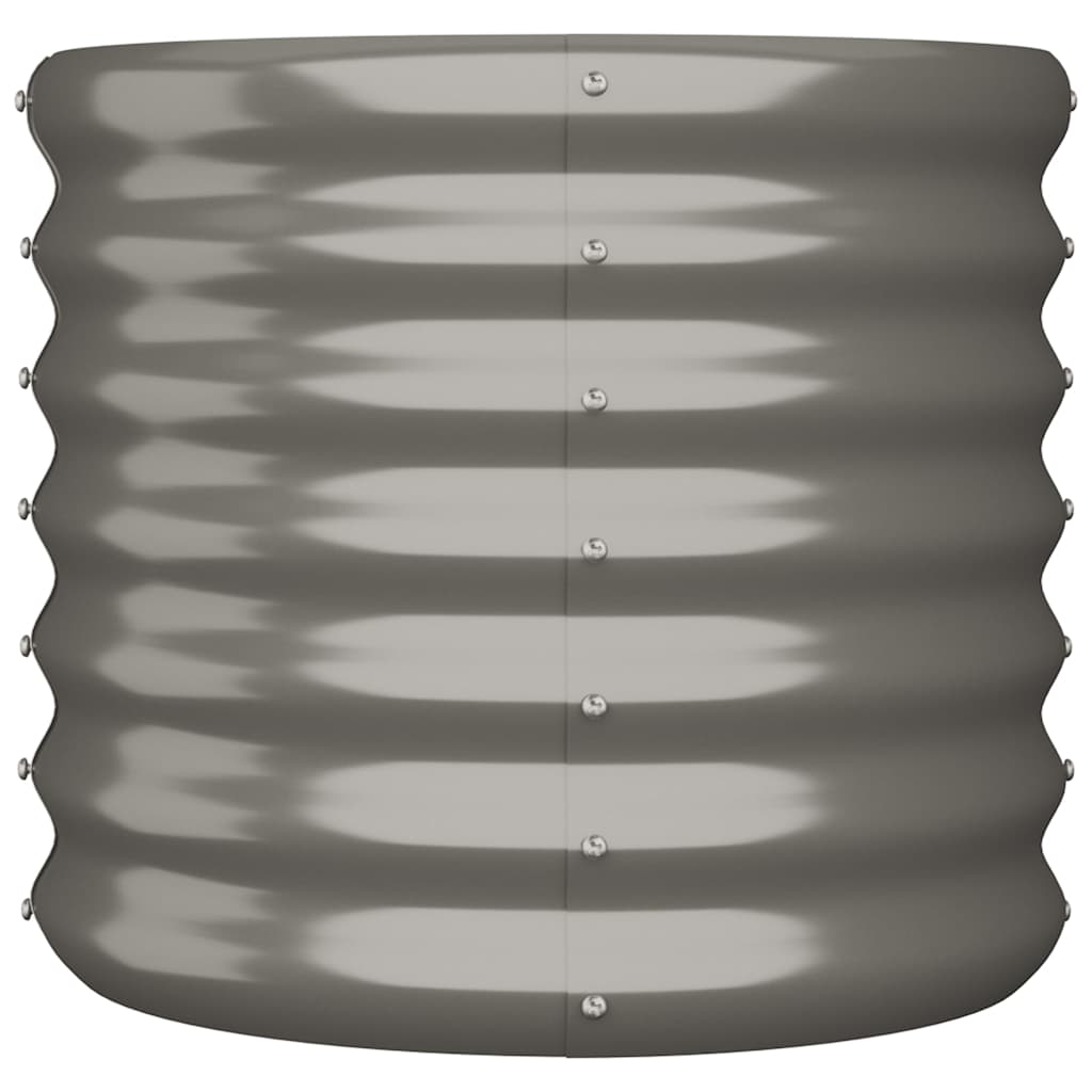 Vidaxl plantenbak 40x40x36 cm gegalvaniseerd staal grijs