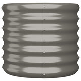 Vidaxl plantenbak 40x40x36 cm gegalvaniseerd staal grijs