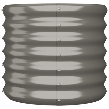 Vidaxl plantenbak 40x40x36 cm gegalvaniseerd staal grijs