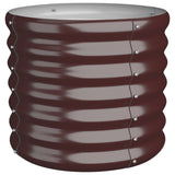 Vidaxl plantenbak 40x40x36 cm gegalvaniseerd staal bruin