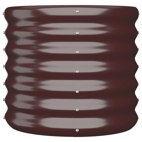 Vidaxl plantenbak 40x40x36 cm gegalvaniseerd staal bruin