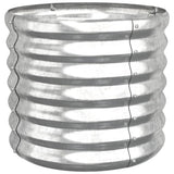 Vidaxl plantenbak 40x40x36 cm gegalvaniseerd staal zilverkleurig