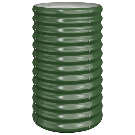 Vidaxl plantenbak 40x40x68 cm gegalvaniseerd staal groen