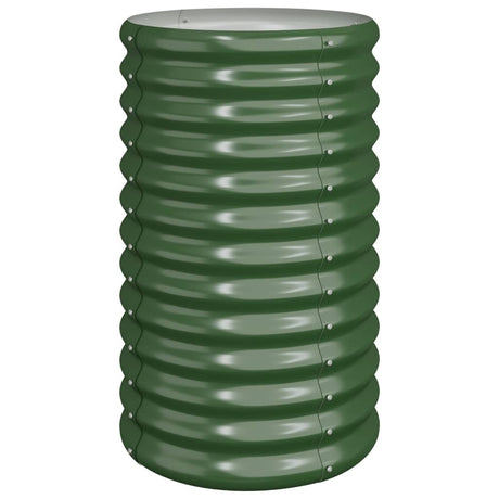 Vidaxl plantenbak 40x40x68 cm gegalvaniseerd staal groen