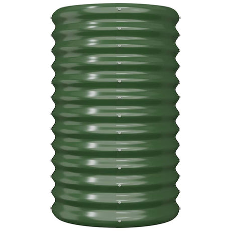 Vidaxl plantenbak 40x40x68 cm gegalvaniseerd staal groen