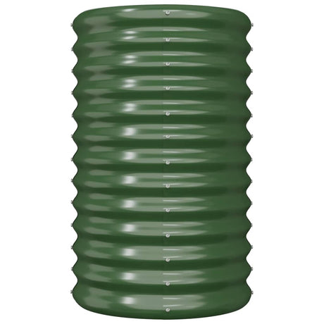 Vidaxl plantenbak 40x40x68 cm gegalvaniseerd staal groen