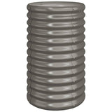 VidaXL Plantenbak 40x40x68 cm gepoedercoat staal grijs