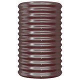 Vidaxl plantenbak 40x40x68 cm gegalvaniseerd staal bruin