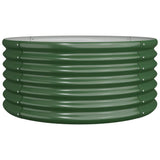 Vidaxl plantenbak 80x80x36 cm gegalvaniseerd staal groen