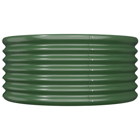 Vidaxl plantenbak 80x80x36 cm gegalvaniseerd staal groen