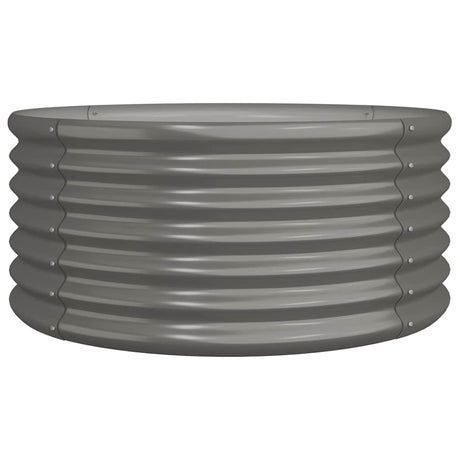 Vidaxl plantenbak 80x80x36 cm gegalvaniseerd staal grijs