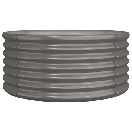 Vidaxl plantenbak 80x80x36 cm gegalvaniseerd staal grijs