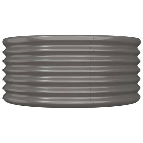 Vidaxl plantenbak 80x80x36 cm gegalvaniseerd staal grijs