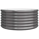 Vidaxl plantenbak 80x80x36 cm gegalvaniseerd staal antracietkleurig