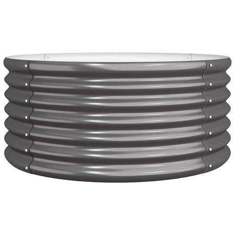 Vidaxl plantenbak 80x80x36 cm gegalvaniseerd staal antracietkleurig