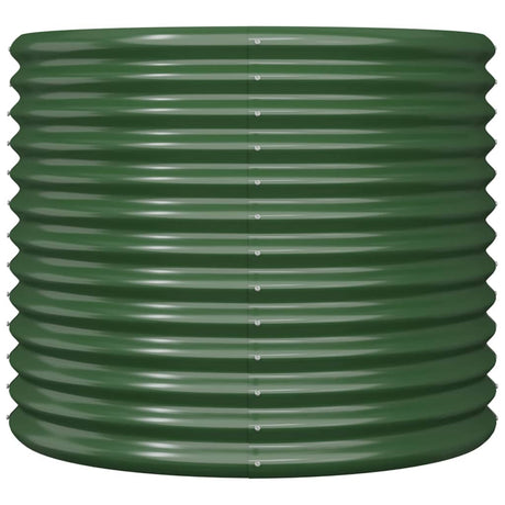 Vidaxl plantenbak 80x80x68 cm gegalvaniseerd staal groen