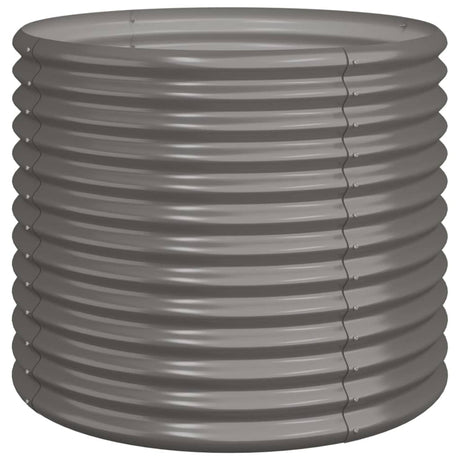 Vidaxl plantenbak 80x80x68 cm gegalvaniseerd staal grijs