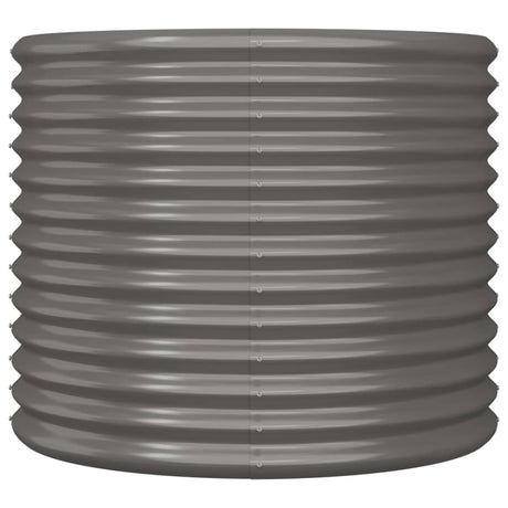 Vidaxl plantenbak 80x80x68 cm gegalvaniseerd staal grijs