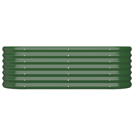 Vidaxl plantenbak 114x40x36 cm gegalvaniseerd staal groen