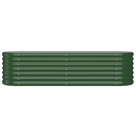 Vidaxl plantenbak 152x40x36 cm gegalvaniseerd staal groen