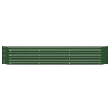 Vidaxl plantenbak 224x40x36 cm gegalvaniseerd staal groen