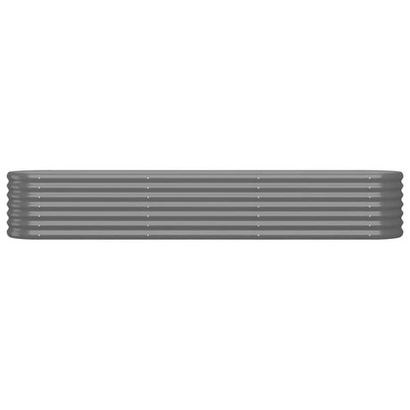 Vidaxl plantenbak 224x40x36 cm gegalvaniseerd staal grijs