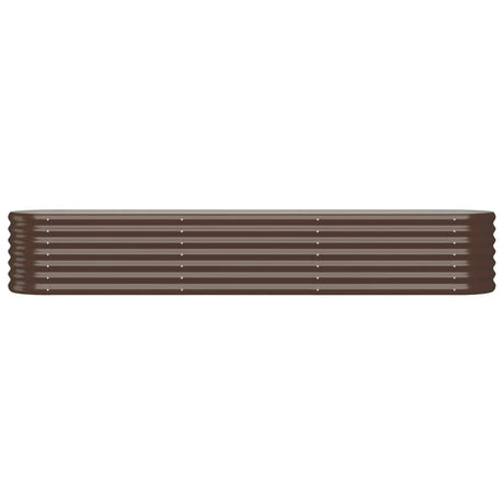 Vidaxl plantenbak 224x40x36 cm gegalvaniseerd staal bruin