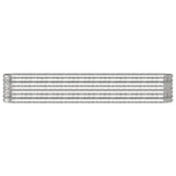 Vidaxl plantenbak 224x40x36 cm gegalvaniseerd staal zilverkleurig