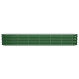 Vidaxl plantenbak 260x40x36 cm gegalvaniseerd staal groen