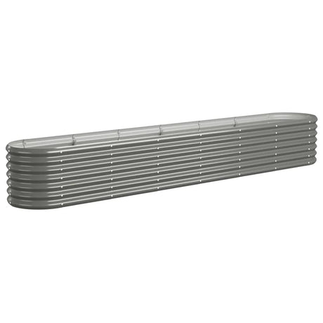 Vidaxl plantenbak 260x40x36 cm gegalvaniseerd staal grijs