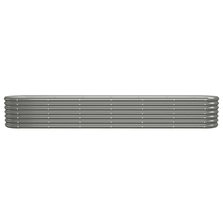 Vidaxl plantenbak 260x40x36 cm gegalvaniseerd staal grijs