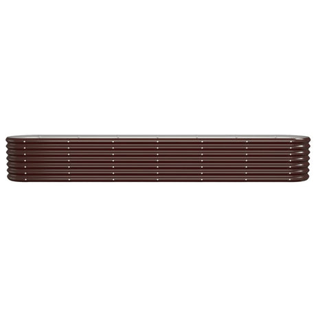 Vidaxl plantenbak 260x40x36 cm gegalvaniseerd staal bruin