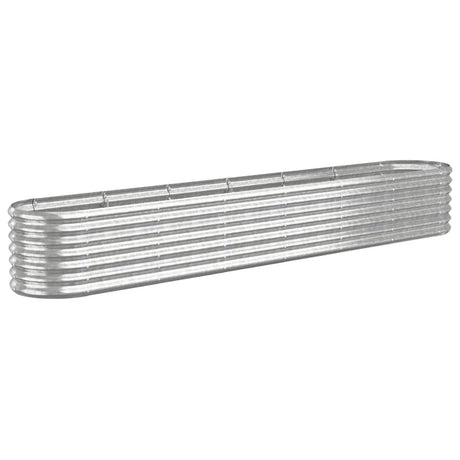 Vidaxl plantenbak 260x40x36 cm gegalvaniseerd staal zilverkleurig