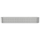 Vidaxl plantenbak 260x40x36 cm gegalvaniseerd staal zilverkleurig