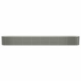 Vidaxl plantenbak 332x40x36 cm gegalvaniseerd staal grijs