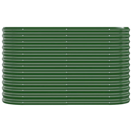 Vidaxl plantenbak 114x40x68 cm gegalvaniseerd staal groen