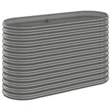 Vidaxl Planning box 114x40x68 cm powder -coated steel gray