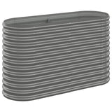 Vidaxl plantenbak 114x40x68 cm gegalvaniseerd staal grijs