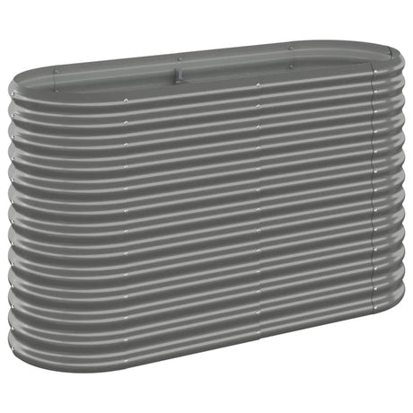 Vidaxl plantenbak 114x40x68 cm gegalvaniseerd staal grijs