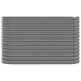 Vidaxl plantenbak 114x40x68 cm gegalvaniseerd staal grijs
