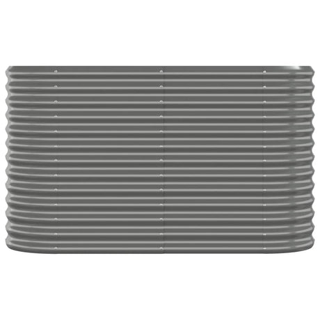 Vidaxl plantenbak 114x40x68 cm gegalvaniseerd staal grijs
