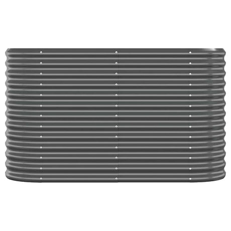 Vidaxl plantenbak 114x40x68 cm gegalvaniseerd staal antracietkleurig