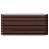 Vidaxl plantenbak 152x40x68 cm gegalvaniseerd staal bruin