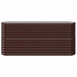 Vidaxl plantenbak 152x40x68 cm gegalvaniseerd staal bruin