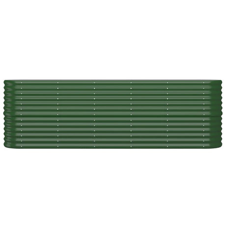 Vidaxl plantenbak 224x40x68 cm gegalvaniseerd staal groen