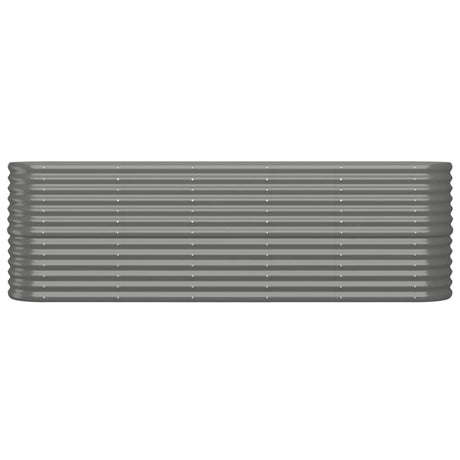 Vidaxl plantenbak 224x40x68 cm gegalvaniseerd staal grijs