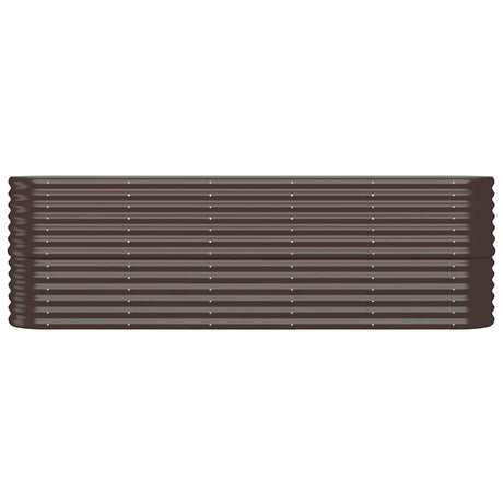 Vidaxl plantenbak 224x40x68 cm gegalvaniseerd staal bruin
