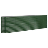 Vidaxl plantenbak 260x40x68 cm gegalvaniseerd staal groen