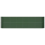 Vidaxl plantenbak 260x40x68 cm gegalvaniseerd staal groen